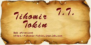 Tihomir Tokin vizit kartica
